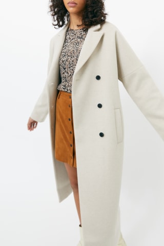 Manteau en laine - Blanc cassé - IKKS