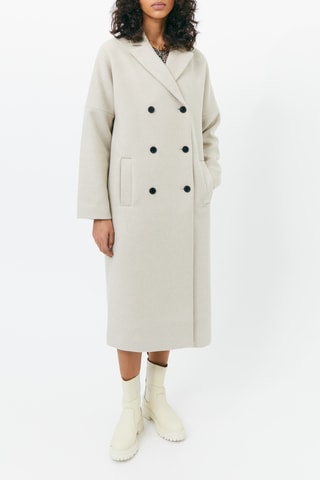 Manteau en laine - Blanc cassé - IKKS