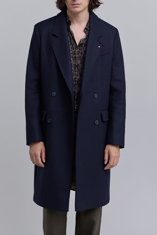 Manteau en laine - Bleu marine - IKKS