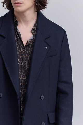 Manteau en laine - Bleu marine - IKKS