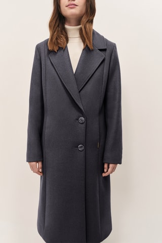 Manteau en laine - Gris foncé  - One Step