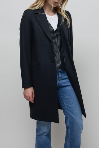 Manteau en laine - Noir - IKKS
