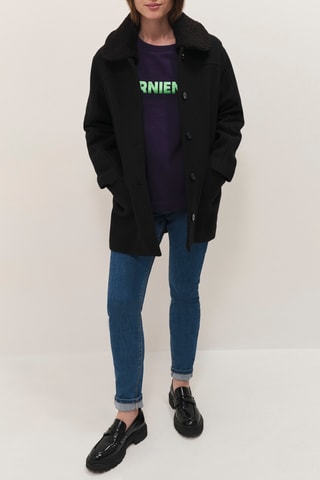 Manteau en laine - Noir  - One Step