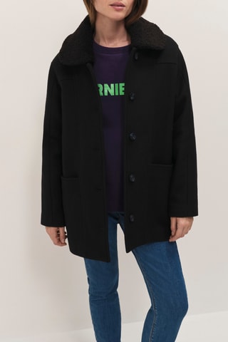 Manteau en laine - Noir  - One Step