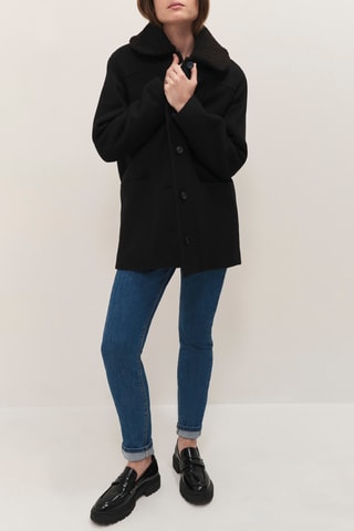 Manteau en laine - Noir  - One Step