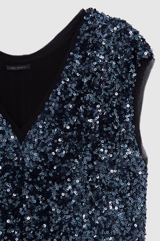 Top réversible - Bleu - IKKS