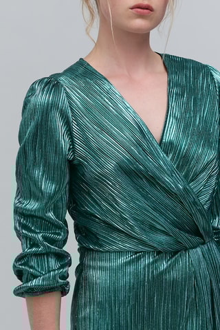 Robe plissée - Vert - IKKS