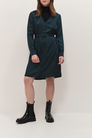 Robe chemise - Vert foncé  - One Step