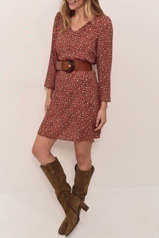 Robe droite - Rouge brique  - One Step