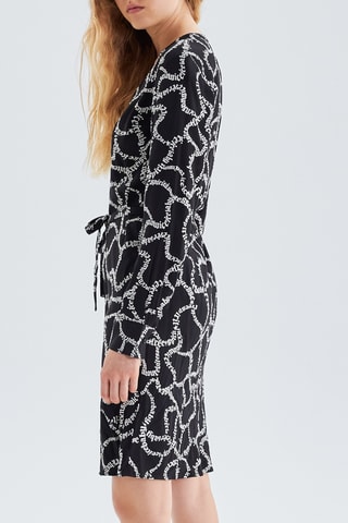 Robe droite - Noir et blanc - IKKS