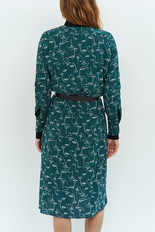 Robe midi - Bleu pétrole - One Step