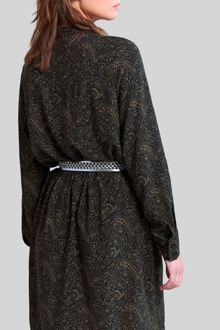 Robe chemise - Kaki et noir - IKKS