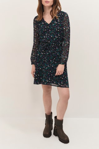 Robe patineuse - Noir et vert  - One Step