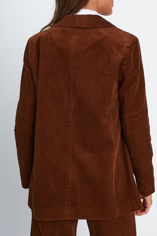Veste de costume en velours - Marron - I.Code