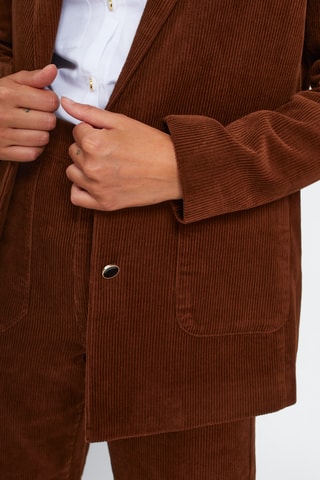 Veste de costume en velours - Marron - I.Code