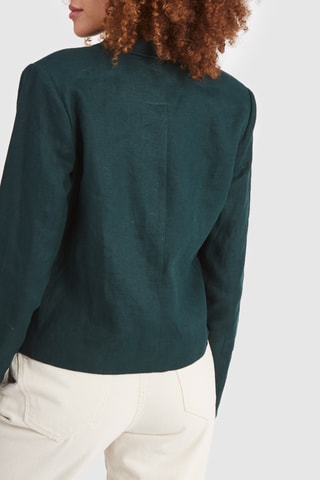 Veste de costume en lin - Vert - I.Code