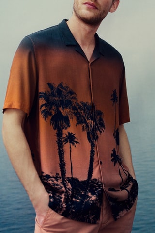 Chemise regular - Marron - IKKS