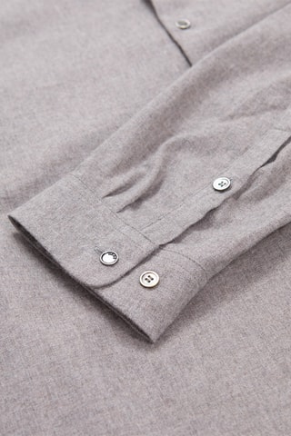 Chemise regular - Gris clair chiné - IKKS