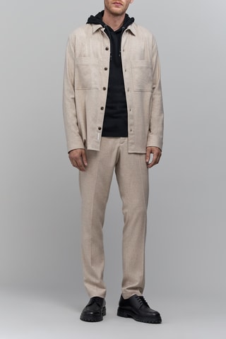 Surchemise en laine - Beige - IKKS