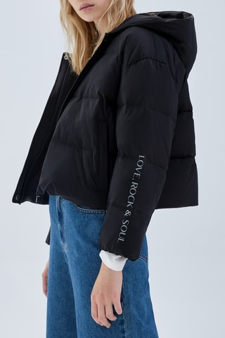 Doudoune à capuche - Noir - IKKS