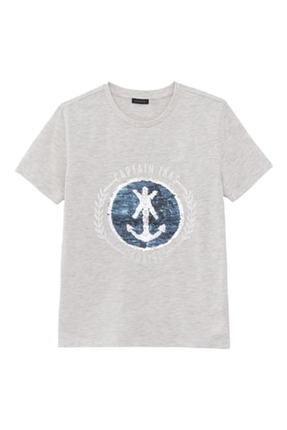 T-shirt réversible - Beige - IKKS