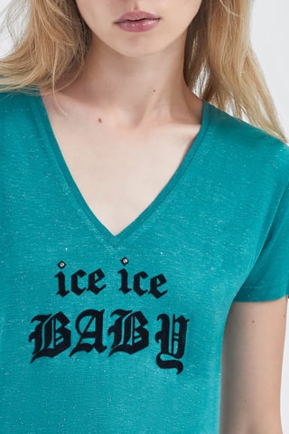 T-shirt loose - Turquoise - IKKS