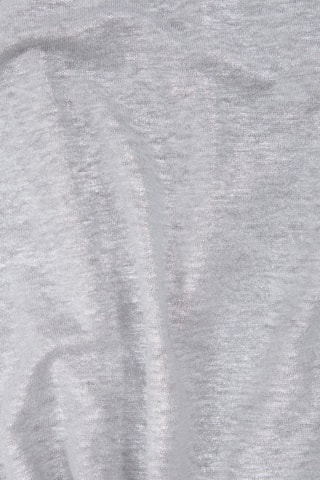 T-shirt droit en lin - Gris clair chiné - IKKS