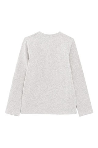 T-shirt en coton biologique - Gris clair chiné - IKKS Junior