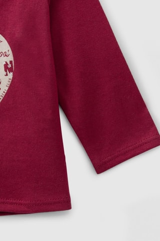 T-shirt en coton biologique - Bordeaux - IKKS Junior