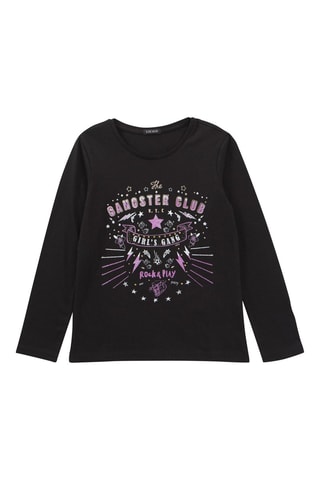 T-shirt en coton biologique - Noir - IKKS Junior