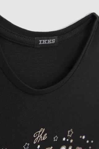 T-shirt en coton biologique - Noir - IKKS Junior
