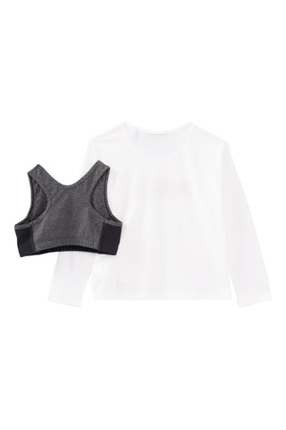 T-shirt 2 en 1 - Blanc - IKKS Junior