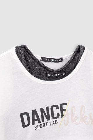 T-shirt 2 en 1 - Blanc - IKKS Junior