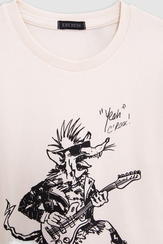 T-shirt - Ecru - IKKS