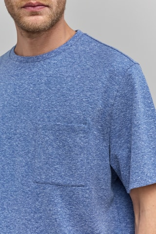 T-shirt - Bleu cobalt chiné - IKKS