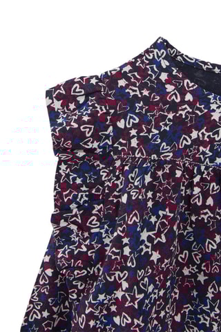 Blouse - Bleu roi et fuchsia - IKKS Junior