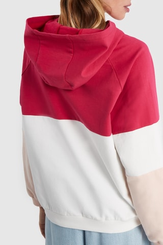 Sweat à capuche - Rose et blanc - I.Code