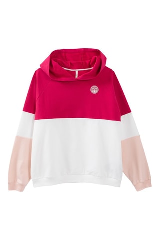 Sweat à capuche - Rose et blanc - I.Code