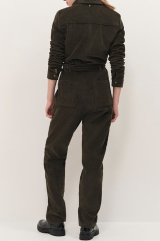 Combinaison en velours - Kaki foncé  - One Step