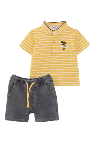 Polo et bermuda - Jaune - IKKS