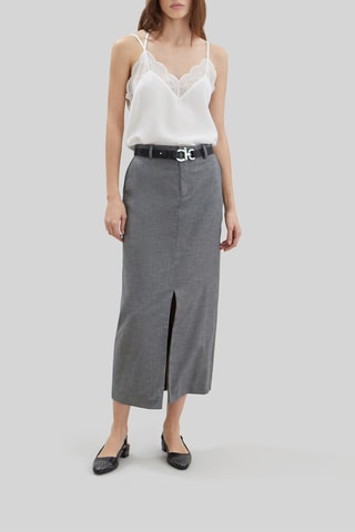 Jupe midi taille haute - Noir - IKKS