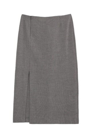 Jupe droite - Gris - IKKS