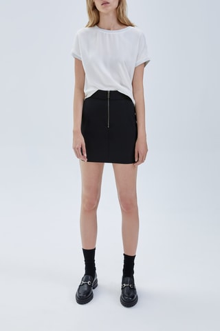 Minijupe en laine - Noir - IKKS