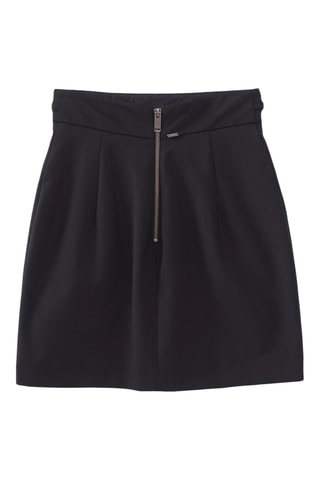 Minijupe en laine - Noir - IKKS