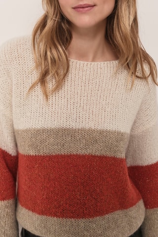 Pull - Ecru et corail