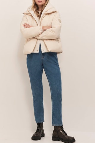 Doudoune à capuche - Ecru