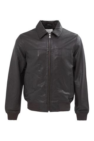 Veste en cuir - Noir