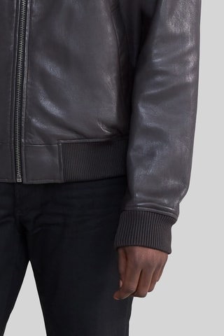 Veste en cuir - Noir