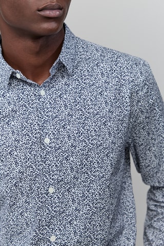 Chemise slim - Bleu marine