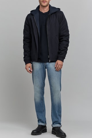 Bomber à capuche - Bleu marine